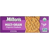 Milton's Organic Crackers, Multi-Grain - Certified Organic, Non-GMO Project Verified, Kosher, Made With 4 Whole Grains &amp; 3 Seeds, Great for Charcuterie Boards - 6 Oz