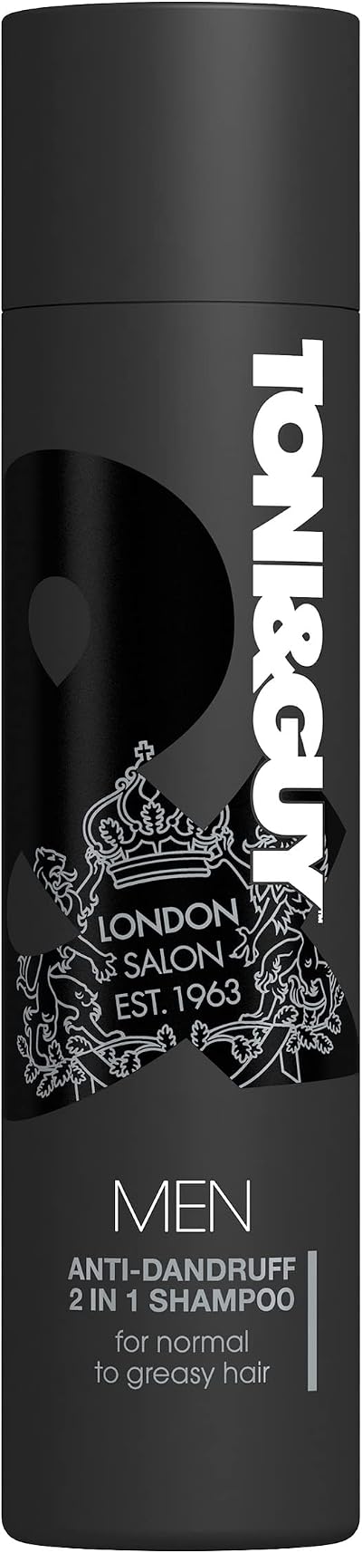 TONI&GUY Men Anti-Dandruff 2 in 1 Shampoo 250ml Cleanses Greasy Hair