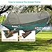 G4Free Portable Foldable Camping Hammock Net Hammock Tent 400 lbs Outdoor Indoor Backyard Hiking Backingpacking Tree Hammocks (110x50 inch)(Camel)