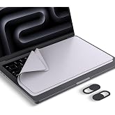 2 Pack MacBook Apple Cloth, Microfiber Liner Cleaning Polishing Cloth Laptop Keyboard Covers Imprint Protection for Mac Air 13/ Neo 13, Pro 13 14" Accessories with Webcam Cover