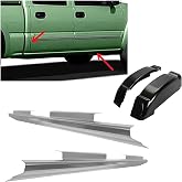 ECOTRIC Rocker Panels &amp; Cab Corners Compatible with 1999-2007 Chevy GMC | Compatible with 1999-2007 Chevy Silverado GMC Sierra Suburban 1500 2500 3500 4 Door Crew Cab 1 Pair Kit (2 Packages)