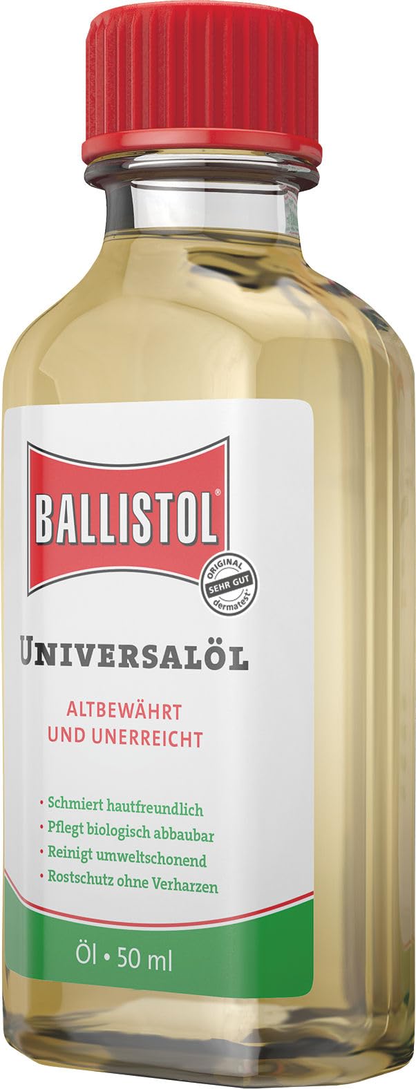 Ballistol Universal Oil 50ml - Multi-Purpose Oil with Over 1,000 Uses - Versatile Leather Cleaner & Rust Remover for Metal - Biodegradable & Skin-Friendly - Ideal for Cyclists, Gardeners, Hunters