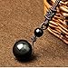 Iumer Natural Stone Pendant Necklace For Women And Men Obsidian Black Eye Rainbow Beads Lucky Ball Transfer Love Necklaces & Pendants