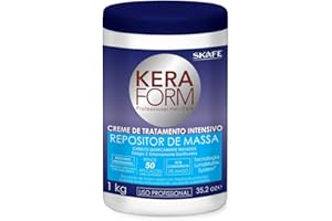 Skafe - Linha Keraform (Repositor de Massa) - Creme de Tratamento Intensivo Hidratante 1 Kg - (Keraform (Mass Replenisher) Collection - Moisturizing Intensive Treatment Cream Net 33.81 Oz)