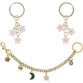 Bag Charms, Heart Cute Keychain for Women Gold Purse Charms for Handbags Bag Chain Bag Accessories (Star Moon)