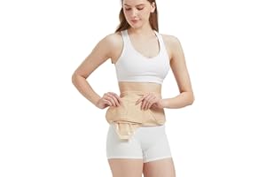 HEAGIMED Ostomy Belt, Ostomy Supplies, Ostomy Support Belt Stealth Belt for Ostomy Bag Inner Pocket to Hold Ostomy Pouch for Men & Women, Ostomy Bag Cover for Sport & Swiming - Small (Beige)