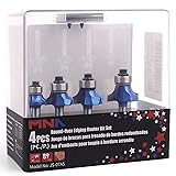 MNA Round-Over Bit 4 Pcs Set, 1/4 Inch