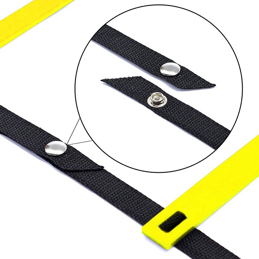 HanSemay 5M Speed Ladder Agility Ladder 9-Rung for Football Speed Fitness Training (5M 9-Rung)