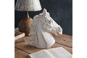CTW Home Collection Horse Head Sculpture, 11-inch Height