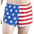 B.O.A Boa Mens Stretch 1" Elite Split Printed Running Short (1000SWP)