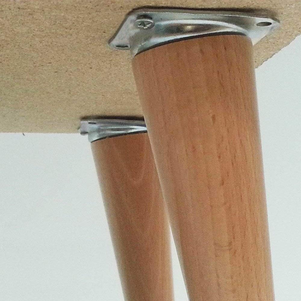 La Vane Furniture Leg Mounting Plates & M8 Hanger Bolts Kit - Image 5