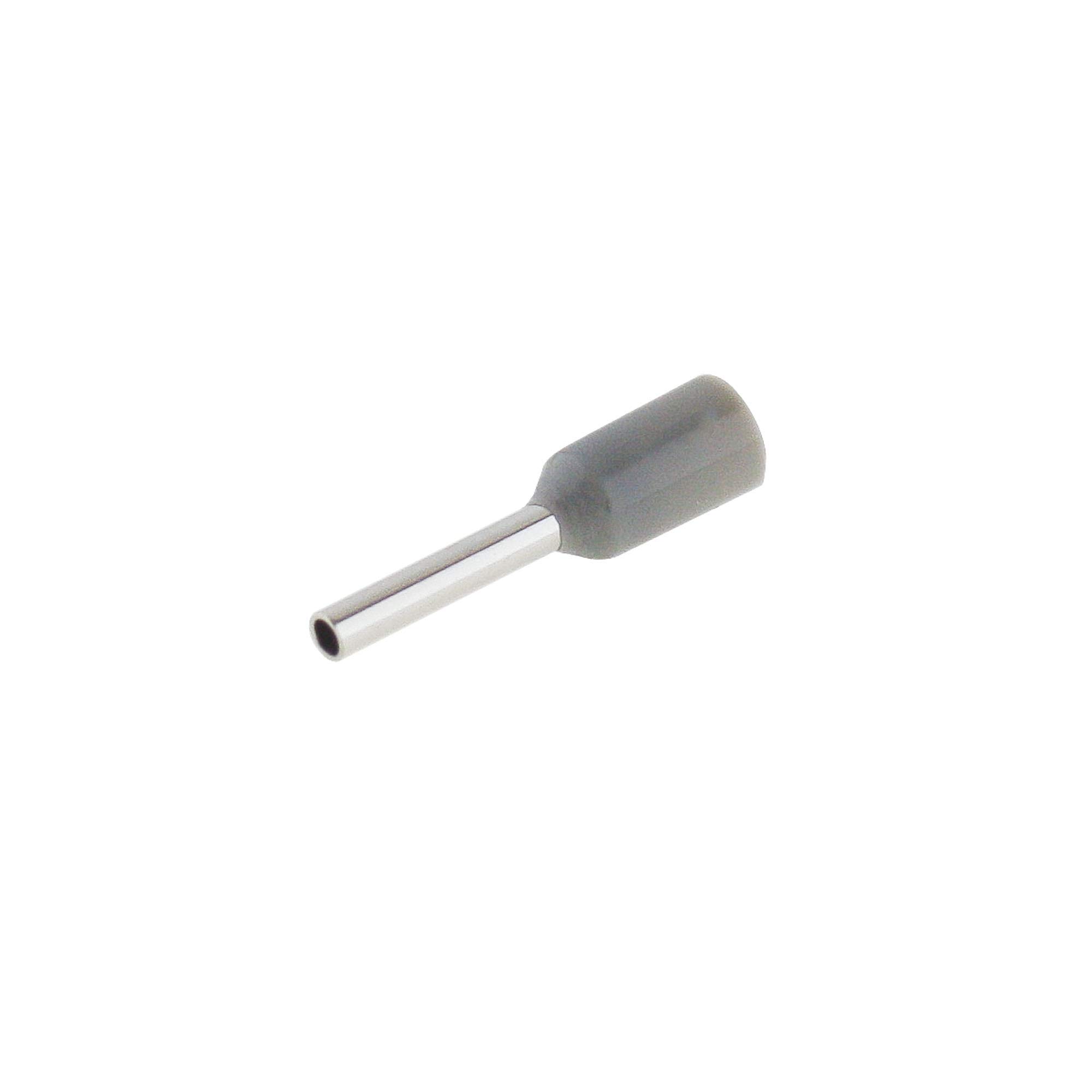 SeKi 14204 Aderendhülsen iso. 0,75mm², grau, 100 STK. Ferrule, Grey