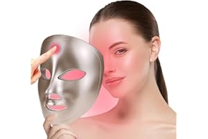 LED Light Therapy Mask for Face,7 Color Red Light Skin Care Device for Anti Aging,Skin Tightening,Wrinkles Toning At Home,Gol