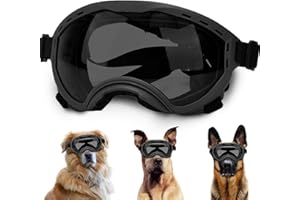 Dog Sunglasses with Adjustable Strap, UV Protection, Winproof Puppy Sunglasses, Suitable for Dogs Eyes Protection,Soft Dogs G