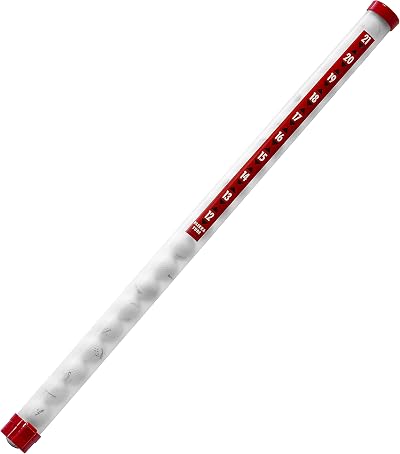 Longridge Clikka Tube Golf Accessory – Stores 21 Balls, Lightweight Blanc