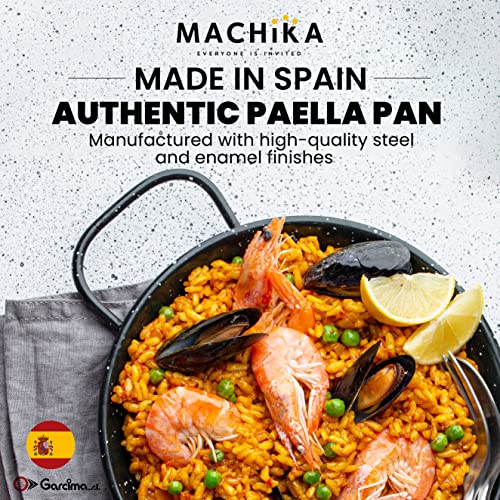 Machika Enamel Paella Pan Paella Pan Skillet for Paella and Rice