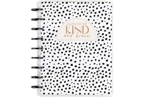 THE HAPPY PLANNER Happy Planner Disc-Bound 12-Month Planner, January 2024–December 2024 Daily, Weekly, Monthly Planner, Classic Size, Vertical Layout, Kind & Wild Theme, 7 Inches by 9 3/4 Inches