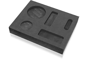 Nelyrho 5-in-1 Graphite Casting Ingot Mold for Melting and Refining Silver, Brass, Zinc, Aluminum, and More Metals- 1 Piece