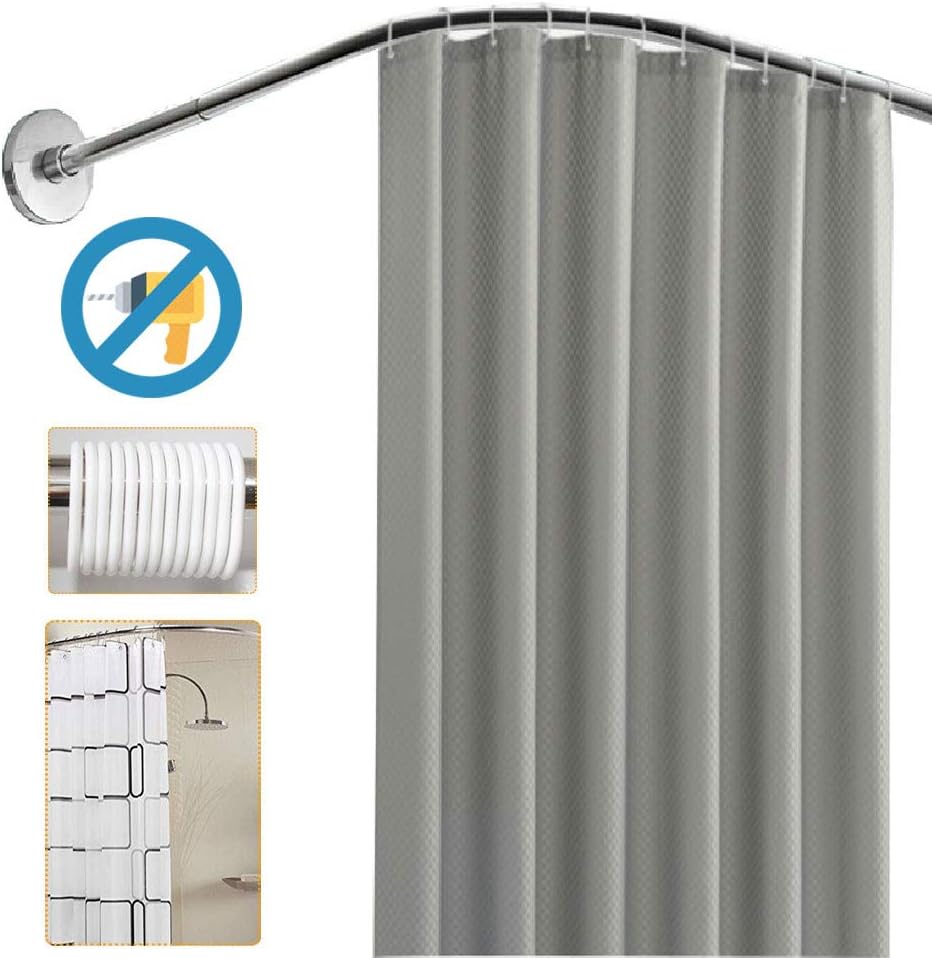 LXYYSG Shower Curtain Rod L Shaped Shower Curtain Rod