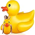 Hungdao 5 Feet Giant Inflatable Duck Huge Rubber Duck Large Blow up Inflatable Pool Float for Adult Summer Beach Swimming Pool Party Decoration