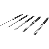 Performance Tool W758 5-Piece 8 in. Long Pin Punch Set | Carbon steel construction with hardened tips. Knurled handles for sure grip. Reaches deeply set pins