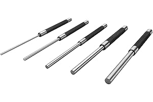 Performance Tool W758 5pc 5 Piece 8" Long Pin Punch Set
