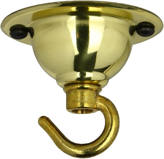 BRASS CEILING HOOK for light fitting. Heavy duty light hook, hang