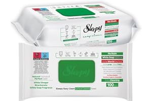 Sleepy Easy Clean All Purpose Cleaning Wet Wipes, Disposable Multi Surface Cleaner Towel 8.5"" x 10"" Large and Thick