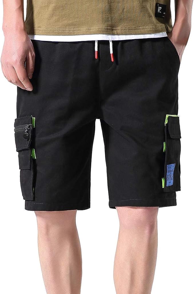 athletic fit khaki shorts