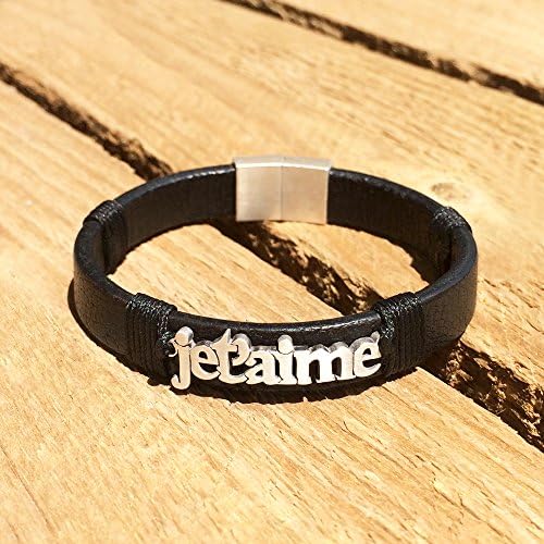Jet'aime Silver Bracelet, Jet'aime Leather Bracelet, Jet'aime Jewelry