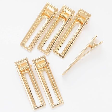 Amazon 手作り工房 My Mama ヘア クリップ 6個組 ヘアピン ヘアアクセサリー パーツ ハンドメイド用 2 6本組 アクセサリーパーツ 通販