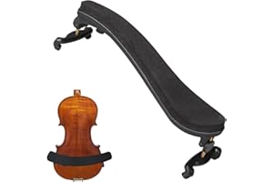 DUPOCHU Violin Shoulder Rest for 4/4 and 3/4 Size, Collapsible and Height Adjustable Feet Universal Type Violin Parts Soft Easy to use, High Strength Sponge