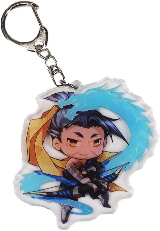 ORRIPOT Overwatch Keychain, Best Gifts for Friends and Kids (Hanzo)
