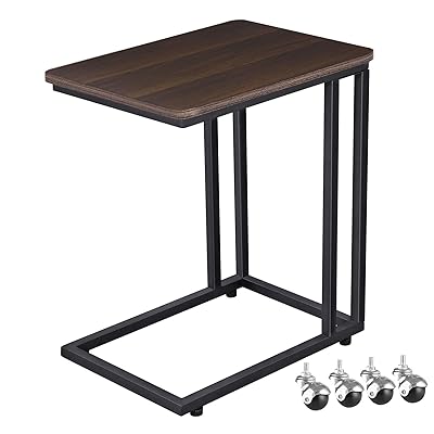 VASAGLE Mobile Snack Table Sofa Side for Coffee or Laptop
