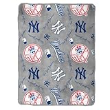 MLB New York Yankees Royal Plush Throw, 50 x 60 Inches