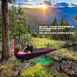 Camping Hammock, Portable Hammocks with Mosquito