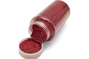 USNYABNI Lassos Boutique 1-Pound Extra Fine Decorative Bulk Glitter Powder Bottle Art Craft (Burgundy)