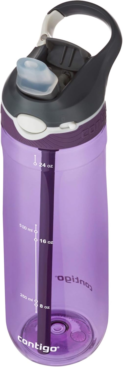 Contigo Autospout Water Bottle, 24oz, Eggplant: Kitchen & Dining