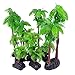 M2cbridge 9pcs Plastic Coconut Tree Aquarium Plants Ornament Mini Resin Artificial Palm Treethumb 2