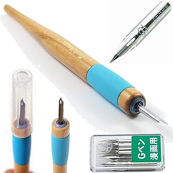 Tachikawa Comic Pen Nib Holder T 40 Zebra Comic G Model Chrome Pen 10 Nibs Pg 6c C K Amazon De Burobedarf Schreibwaren