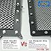 EAG Rivet Stainless Steel Replacement Mesh Grille With Shell Fit for 13-18 Dodge Ram 1500
