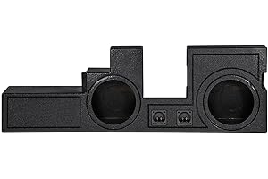 Q POWER Rockville REC68 Super Duty Dual 10" Ported Subwoofer Box Enclosure, Fits 2000-2016 Ford F250/F350/F450/F550 Crew Cab, 5/8" MDF, Bed Liner Finish, 1.4 Cu Ft Air Space