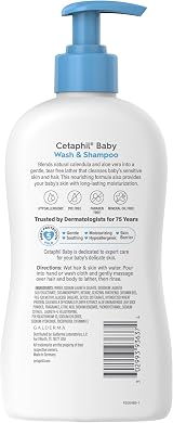 Cetaphil Baby Wash & Shampoo Calendula 13.5 oz Tear Free Paraben Free view 6