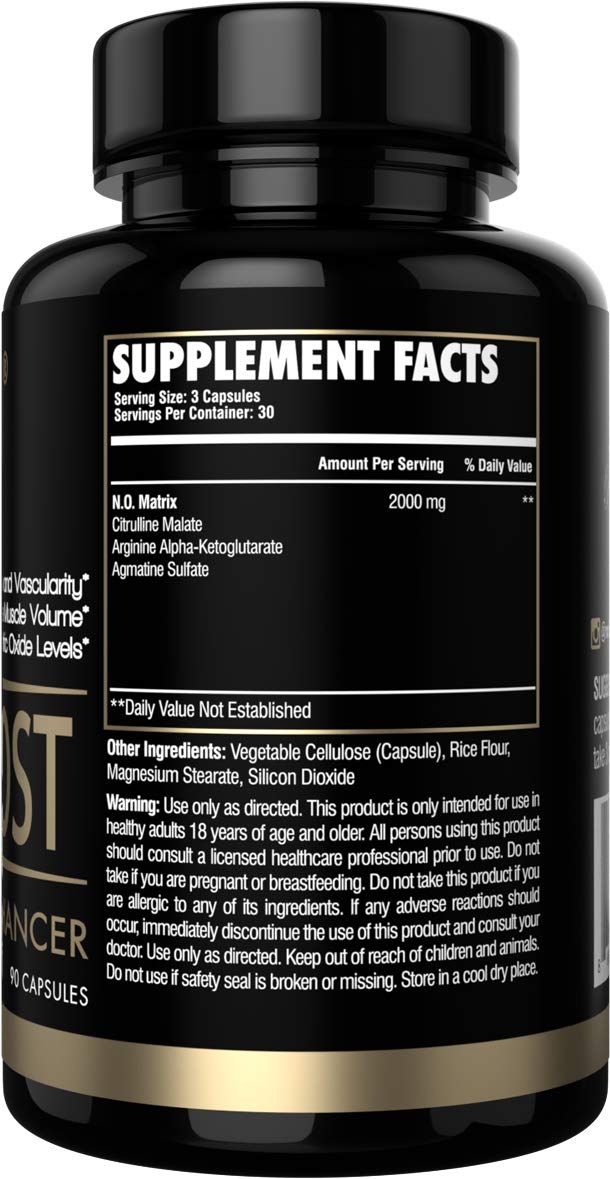 RARI Nutrition N.O. Boost 100 Natural Nitric Oxide Booster for