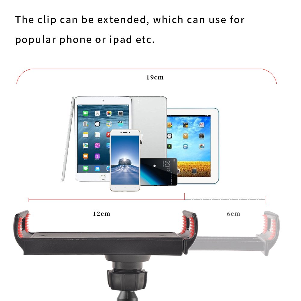 SHiZAK 360 Adjustable Gooseneck Tablet Phone Stand Cell Phone Holder, Flexible Long Lazy Arm Clip Clamp Phone Mount for iPad iPhone Series/Samsung Galaxy Series and More