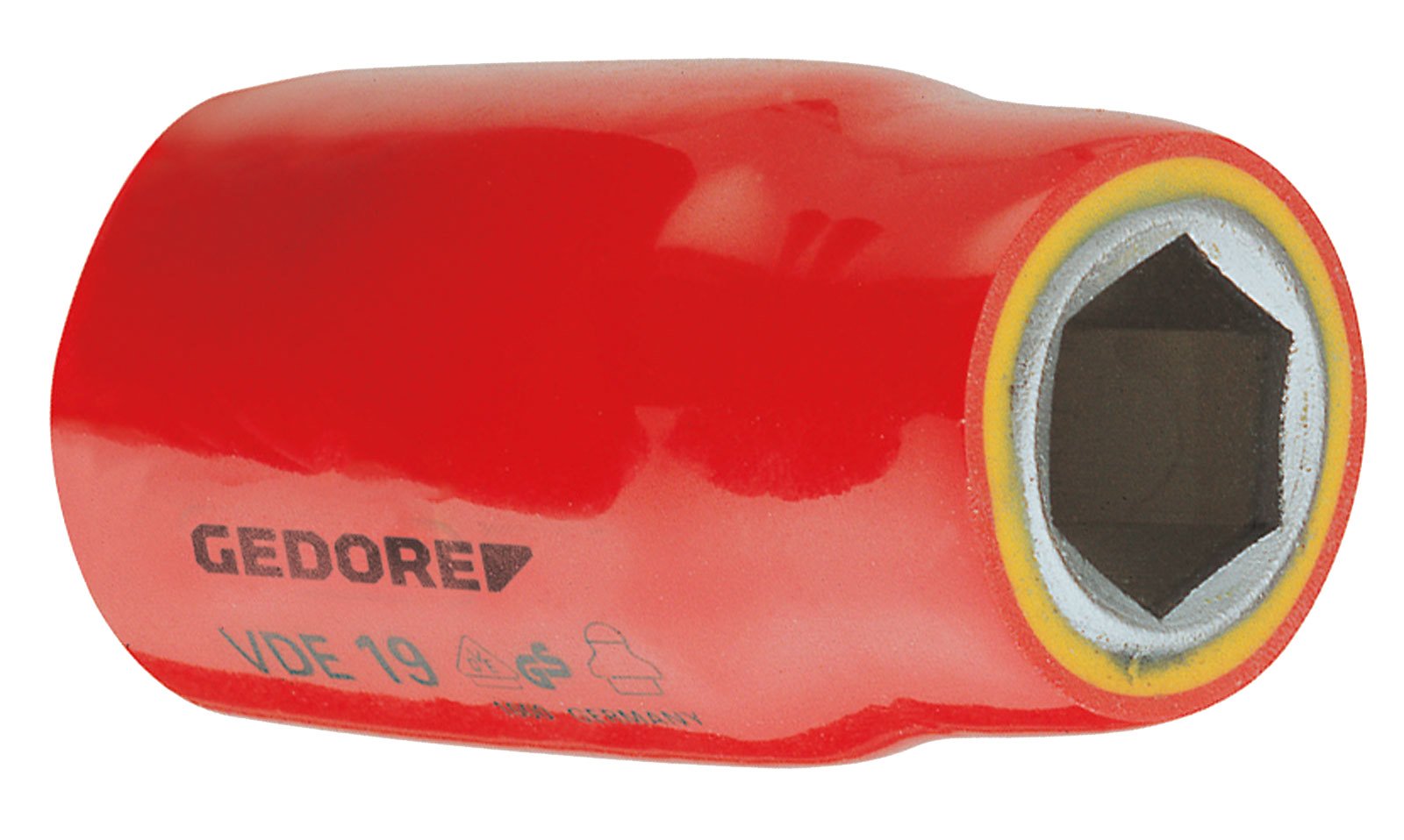 Gedore VDE Socket Wrench 1/2 Inch Hexagon 16 mm – VDE 19 16