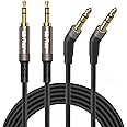Mr Rex 3.5mm to 2.5mm Aux Cable Cord for Bose 700 QuietComfort QC45 QC35II QC35 QC25 Noise Cancelling Headphones, JBL E45BT E55BT E65BTNC Bluetooth Earphone, Audio Replacement Wire (2-Pack, 5FT)