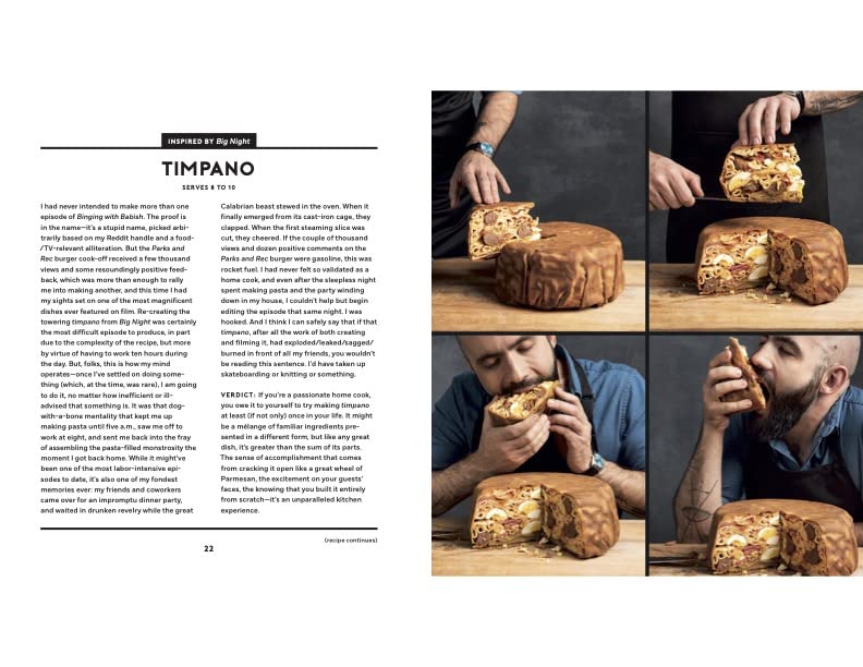 Binging With Babish: 100 Recipes Recreated from Your Favorite Movies and TV Shows Binging With Babish: 100 Recipes Recreated from Your Favorite Movies and TV Shows Binging With Babish: 100 Recipes Recreated from Your Favorite Movies and TV Shows Hardcover Kindle Spiral-bound