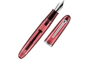 ELLINGTON PENS Clarity Transparent Fountain Pen Set – Available in 3 Nib Sizes and 4 Colors, Includes Ink Converter, Elegant Gift Box, – Premium Quality Writing Instrument, 1 Year International Warranty