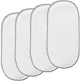 PandaEar 4 Pack Baby Changing Pad Liners, Waterproof Diaper Underpads | Soft Flannel Surface, Waterproof Backing, 23.6" x 11.8" Size, Lightweight Portable For Baby Diaper Changes At Home And Travel